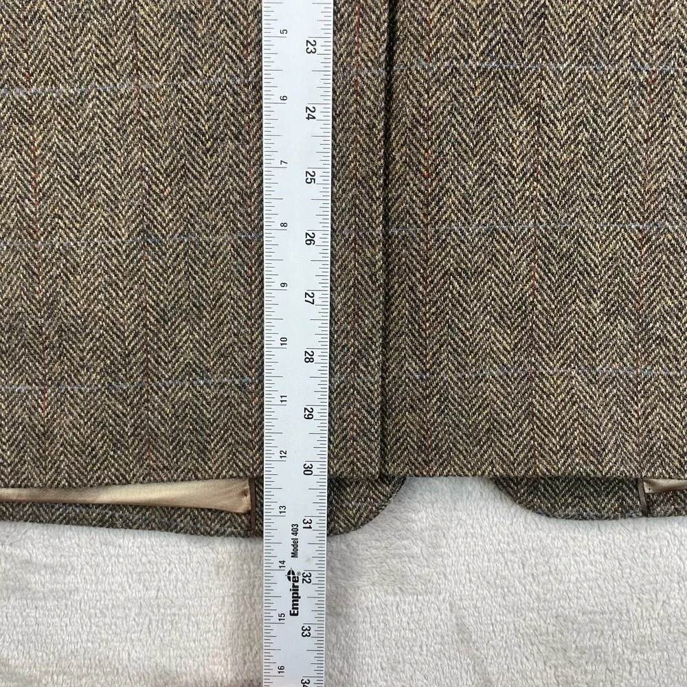 BANANA REPUBLIC Blazer Sport Coat Jacket Men 40R Brown Wool Herringbone Office‎